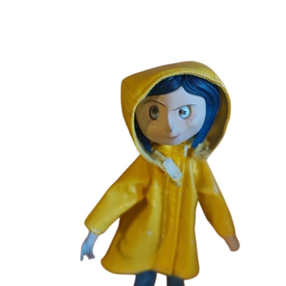 COLLECTIBLE Small Yellow Raincoat Coraline Doll - Picture 3 of 3